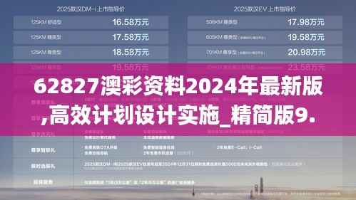 62827澳彩资料2024年最新版,高效计划设计实施_精简版9.843