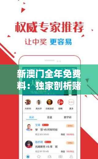 新澳门全年免费料:独家剖析赌城资讯与优势