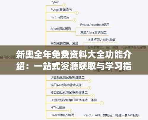新奥全年免费资料大全功能介绍:一站式资源获取与学习指导