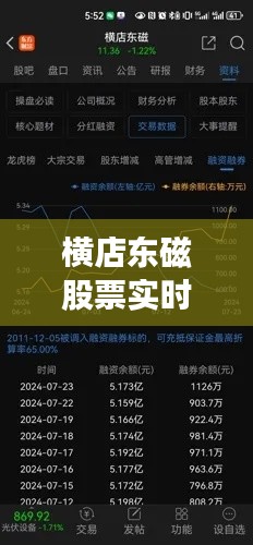 横店东磁股票实时动态解析,市场走势深度探讨